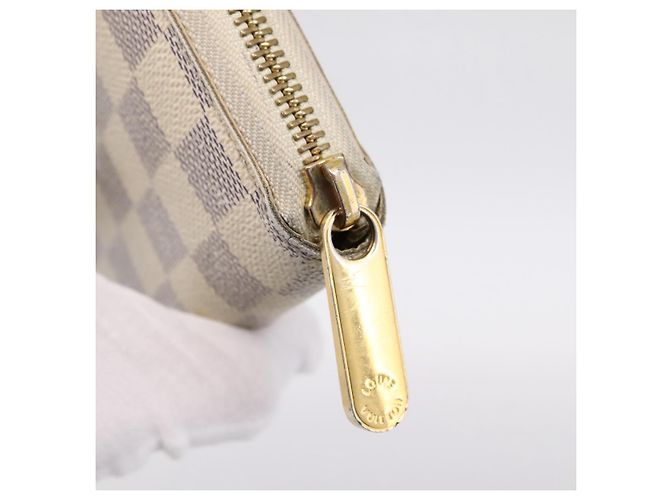 LOUIS VUITTON Damier Azur Zippy Wallet Cartera Larga N60019 LV Auth BA14914 - vista 12