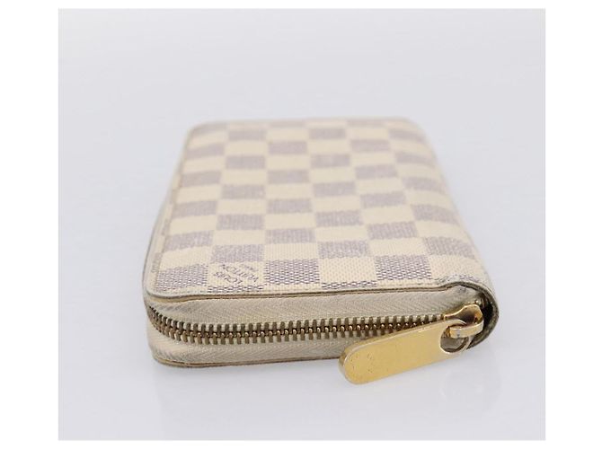 LOUIS VUITTON Damier Azur Zippy Wallet Cartera Larga N60019 LV Auth BA14914 - vista 4
