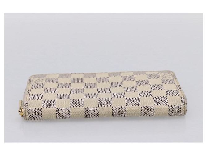 LOUIS VUITTON Damier Azur Zippy Wallet Cartera Larga N60019 LV Auth BA14914 - vista 7