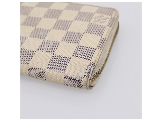 LOUIS VUITTON Damier Azur Zippy Wallet Cartera Larga N60019 LV Auth BA14914 - vista 8