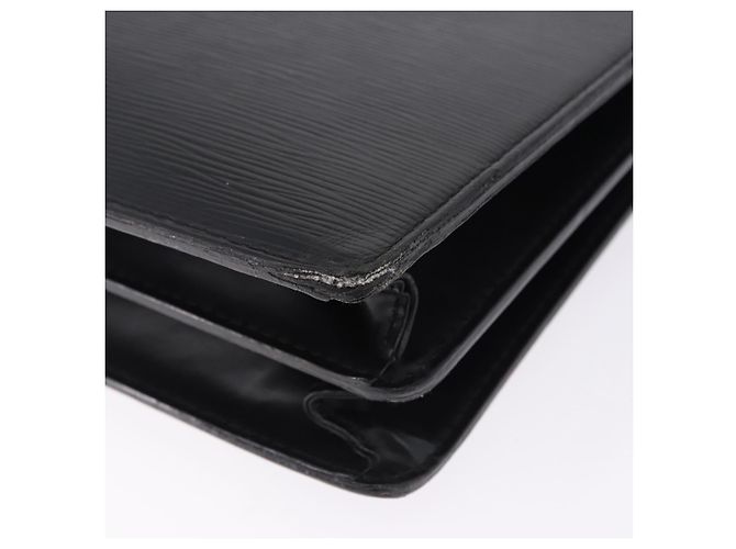LOUIS VUITTON Epi Serviette Conseiller Briefcase Black M54422 LV Auth ep15686 Nero - vista 13