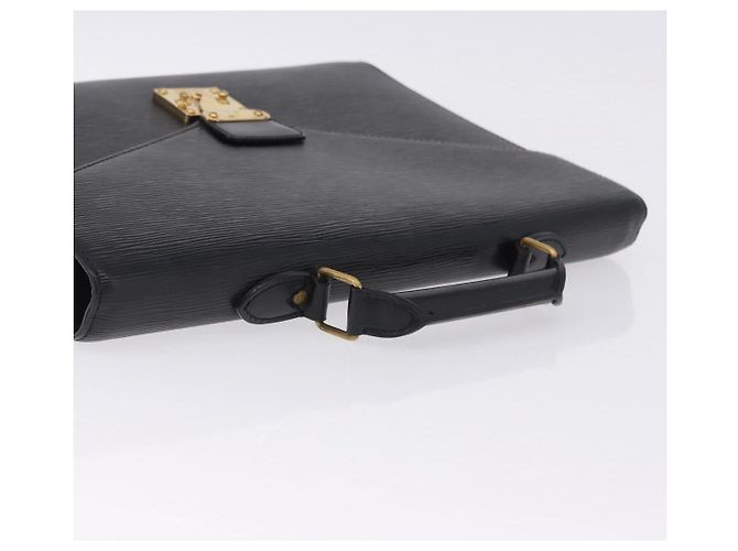 LOUIS VUITTON Epi Serviette Conseiller Briefcase Black M54422 LV Auth ep15686 Nero - vista 6
