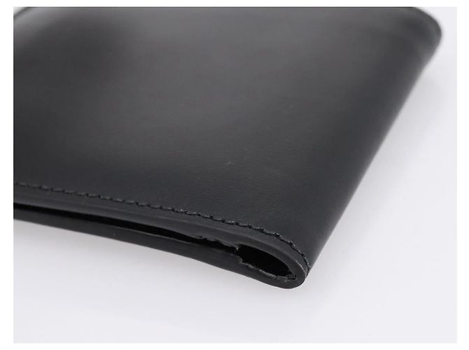 GUCCI GG Marmont Compact Wallet Leather Black Silver 428725 Auth 198795A Nero Argento - vista 10