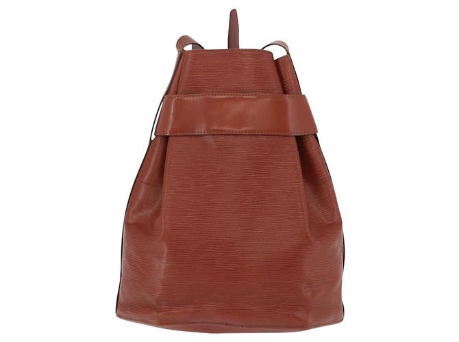 LOUIS VUITTON Epi Sac Depaule GM Shoulder Bag Brown M80193 LV Auth ka5808 Marrone - vista 3