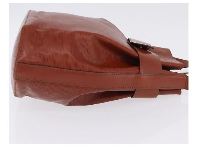 LOUIS VUITTON Epi Sac Depaule GM Shoulder Bag Brown M80193 LV Auth ka5808 Marrone - vista 4