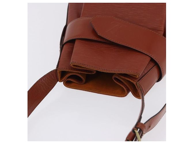 LOUIS VUITTON Epi Sac Depaule GM Shoulder Bag Brown M80193 LV Auth ka5808 Marrone - vista 6