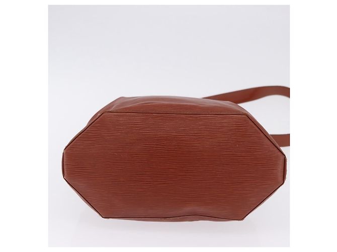 LOUIS VUITTON Epi Sac Depaule GM Shoulder Bag Brown M80193 LV Auth ka5808 Marrone - vista 9