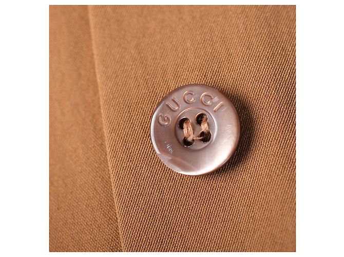 Completo Gucci by Tom Ford due pezzi pantalone e blusa wrap camel Marrone - vista 10