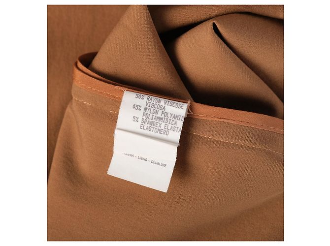 Completo Gucci by Tom Ford due pezzi pantalone e blusa wrap camel Marrone - vista 12