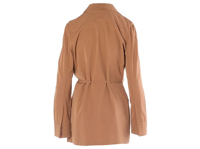 Completo Gucci by Tom Ford due pezzi pantalone e blusa wrap camel Marrone - vista 6