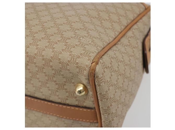 Céline Borsa a mano CELINE Macadam Canvas PVC Beige Gold Auth 196656A D'oro - vista 10