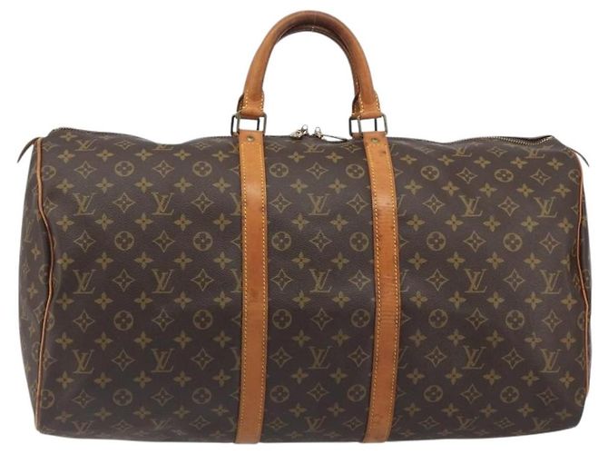 LOUIS VUITTON Monogram Keepall 55 Boston Bag M41424 LV Auth ka5726 Monogramma - vista 2