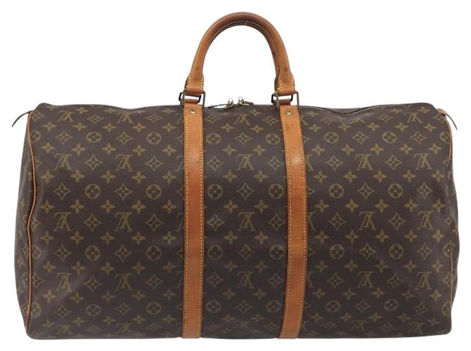 LOUIS VUITTON Monogram Keepall 55 Boston Bag M41424 LV Auth ka5726 Monogramma - vista 3