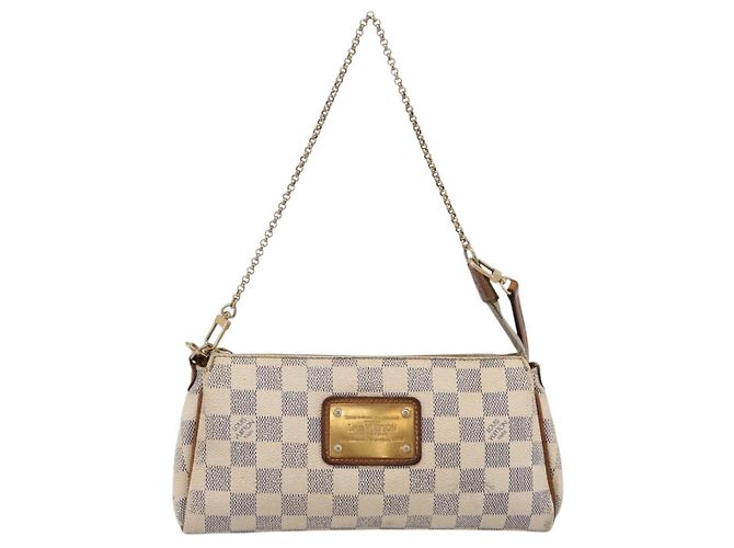 LOUIS VUITTON Damier Azur Eva Shoulder Bag 2way N55214 LV Auth 198727 - vista 2