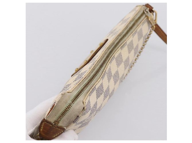 LOUIS VUITTON Damier Azur Eva Shoulder Bag 2way N55214 LV Auth 198727 - vista 6