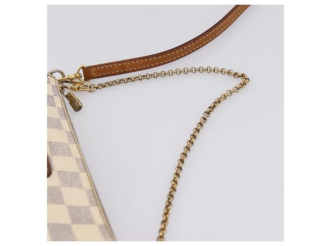 LOUIS VUITTON Damier Azur Eva Shoulder Bag 2way N55214 LV Auth 198727 - vista 8