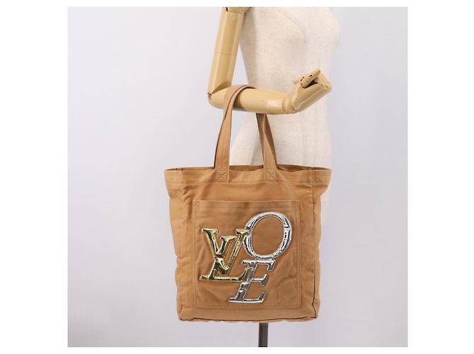 Borsa Tote LOUIS VUITTON That's Love MM Canvas Brown M95466 LV Auth 197465A Marrone - vista 24