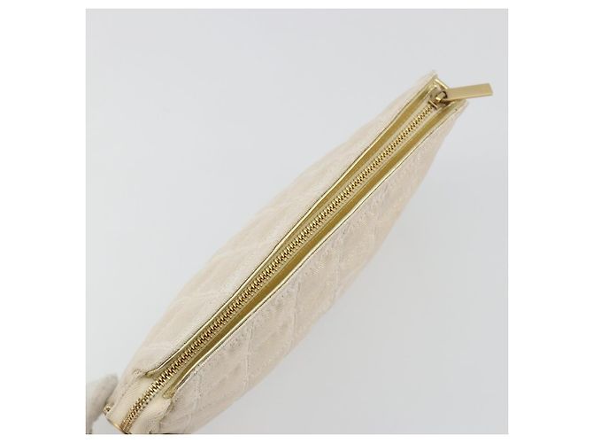 CHANEL Pochette New Travel Line Canvas Gold CC Auth 196660A D'oro - vista 6