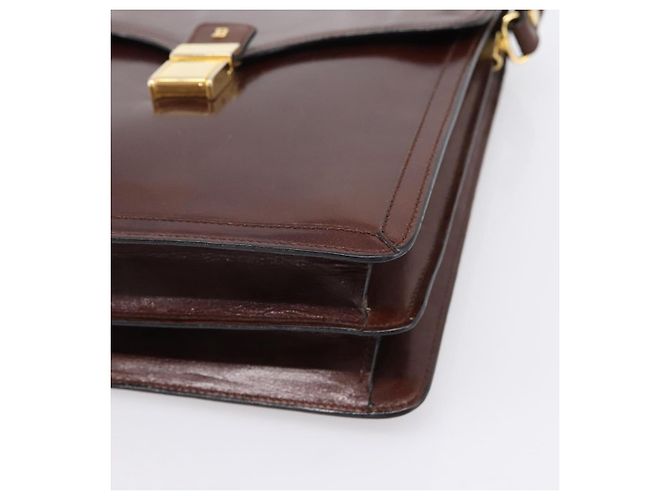 Borsa a tracolla BALLY in pelle marrone e oro autentica ka5774 D'oro - vista 10