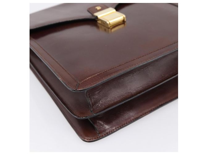 Borsa a tracolla BALLY in pelle marrone e oro autentica ka5774 D'oro - vista 11
