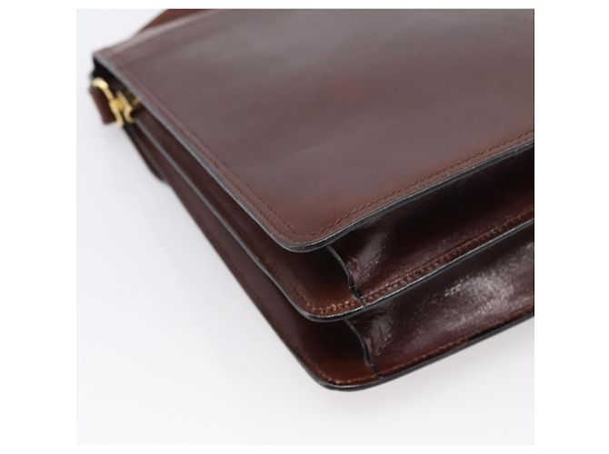 Borsa a tracolla BALLY in pelle marrone e oro autentica ka5774 D'oro - vista 13