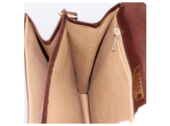 Borsa a tracolla BALLY in pelle marrone e oro autentica ka5774 D'oro - vista 18