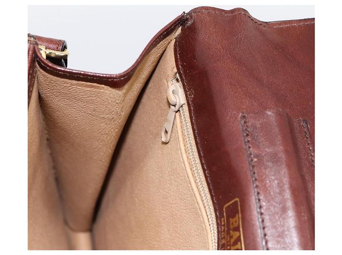 Borsa a tracolla BALLY in pelle marrone e oro autentica ka5774 D'oro - vista 19