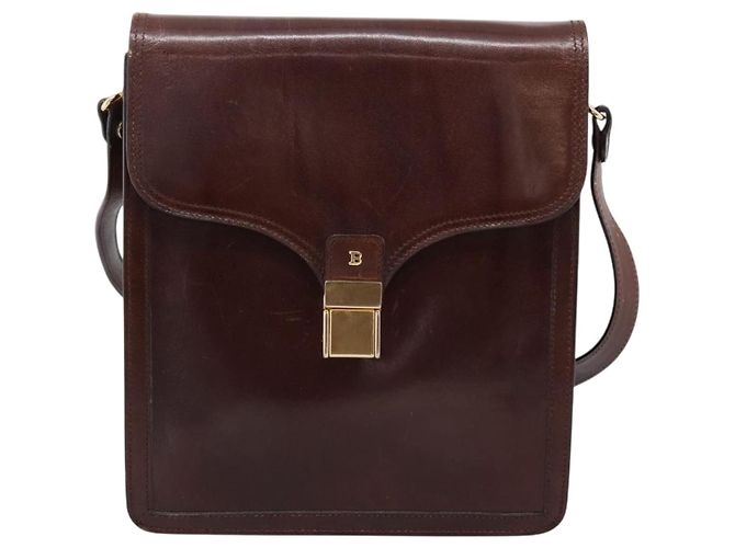 Borsa a tracolla BALLY in pelle marrone e oro autentica ka5774 D'oro - vista 2