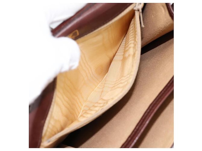 Borsa a tracolla BALLY in pelle marrone e oro autentica ka5774 D'oro - vista 20