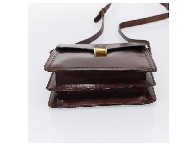 Borsa a tracolla BALLY in pelle marrone e oro autentica ka5774 D'oro - vista 9