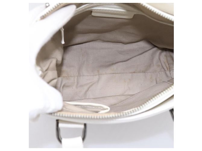 Borsa a mano BURBERRY Nova Check Canvas Beige Silver Auth 198700A Argento - vista 17