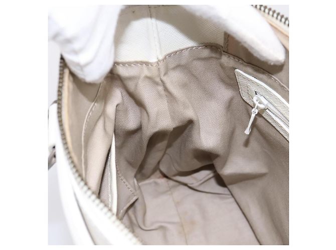 Borsa a mano BURBERRY Nova Check Canvas Beige Silver Auth 198700A Argento - vista 19