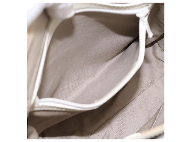 Borsa a mano BURBERRY Nova Check Canvas Beige Silver Auth 198700A Argento - vista 21