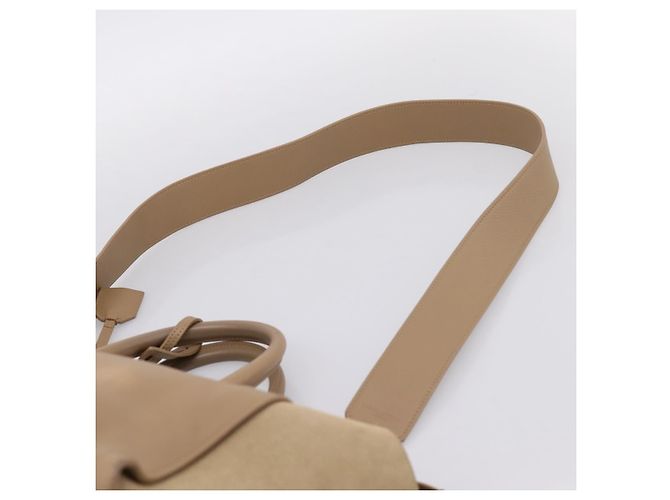 Borsa a mano SAINT LAURENT Downtown Cabas in pelle 2way Beige Gold Auth 197207V D'oro - vista 10