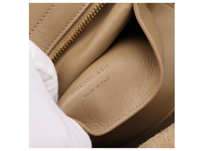 Borsa a mano SAINT LAURENT Downtown Cabas in pelle 2way Beige Gold Auth 197207V D'oro - vista 23