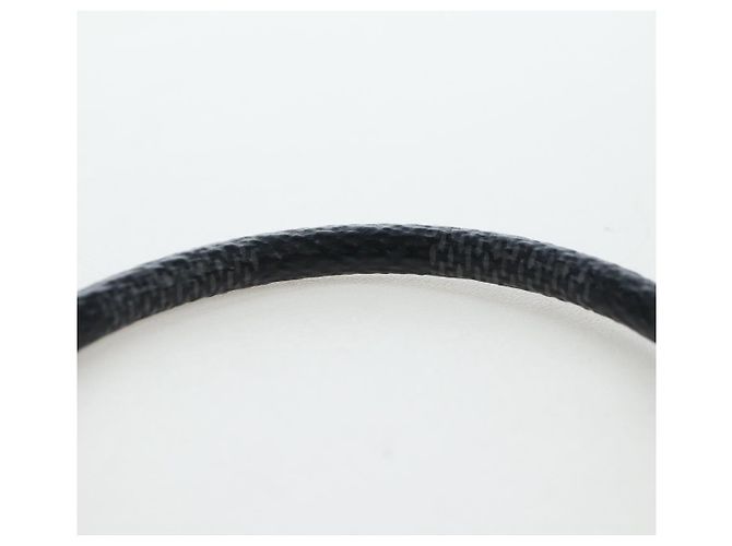 LOUIS VUITTON Damier Graphite Bra Rubbed Keep It Bracelet M6609E LV Auth 195934V - vista 6