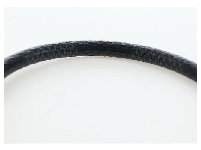 LOUIS VUITTON Damier Graphite Bra Rubbed Keep It Bracelet M6609E LV Auth 195934V - vista 8