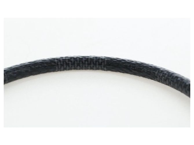 LOUIS VUITTON Damier Graphite Bra Rubbed Keep It Bracelet M6609E LV Auth 195934V - vista 9