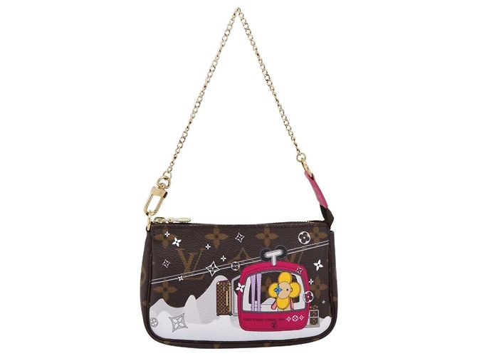 LOUIS VUITTON Vivienne Mini Pochette Accessoires Pouch M68490 LV Auth am12434M Monograma - vista 2