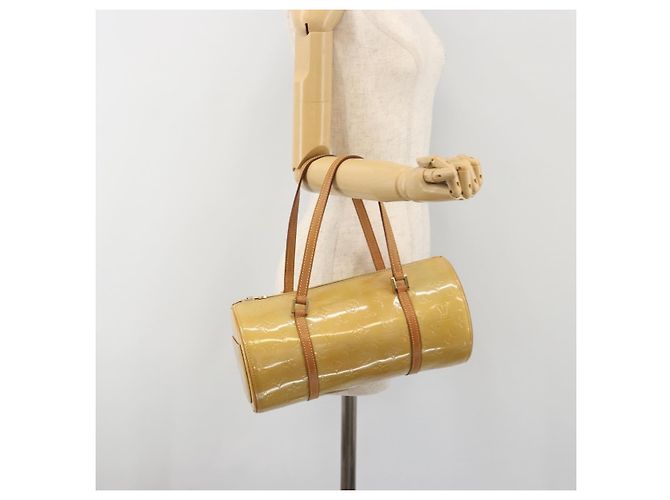 LOUIS VUITTON Monogram Vernis Bedford Hand Bag Beige M91006 LV Auth am12370V - vista 22
