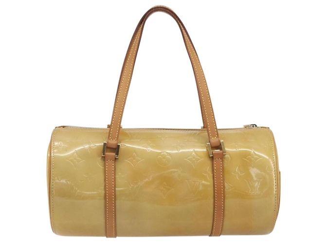 LOUIS VUITTON Monogram Vernis Bedford Hand Bag Beige M91006 LV Auth am12370V - vista 3