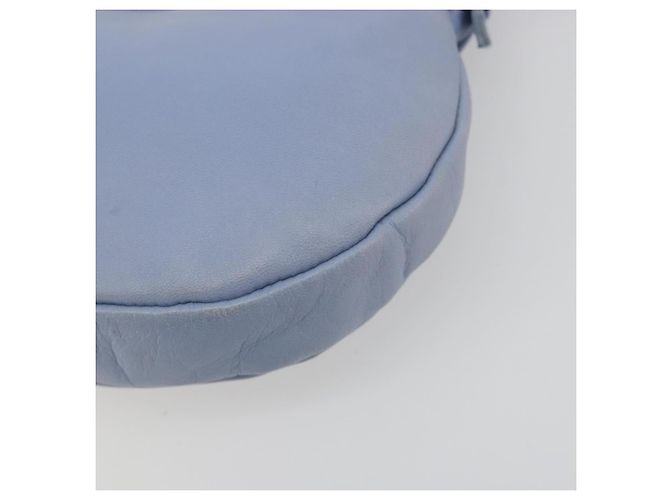 Borsa a tracolla Salvatore Ferragamo Vara Ribbon in pelle blu argento Auth BA14892 Blu chiaro - vista 10