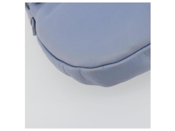 Borsa a tracolla Salvatore Ferragamo Vara Ribbon in pelle blu argento Auth BA14892 Blu chiaro - vista 11