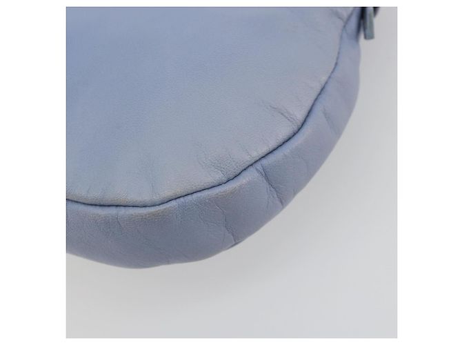 Borsa a tracolla Salvatore Ferragamo Vara Ribbon in pelle blu argento Auth BA14892 Blu chiaro - vista 12