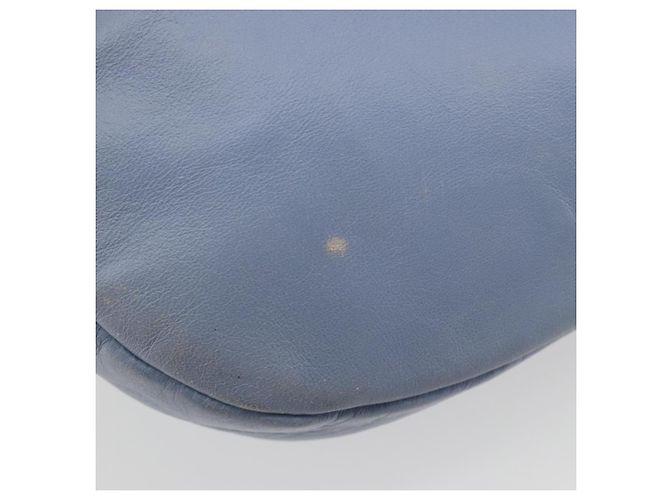 Borsa a tracolla Salvatore Ferragamo Vara Ribbon in pelle blu argento Auth BA14892 Blu chiaro - vista 14