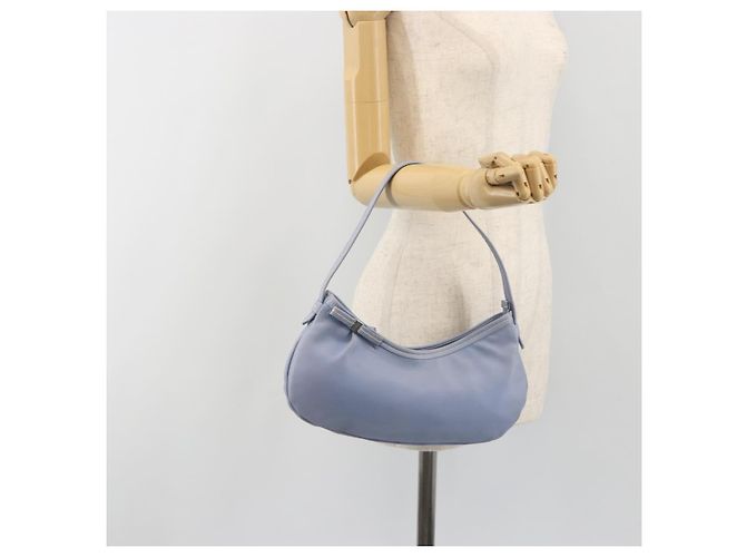 Borsa a tracolla Salvatore Ferragamo Vara Ribbon in pelle blu argento Auth BA14892 Blu chiaro - vista 22