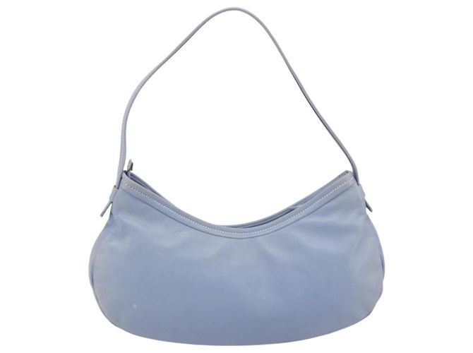 Borsa a tracolla Salvatore Ferragamo Vara Ribbon in pelle blu argento Auth BA14892 Blu chiaro - vista 3
