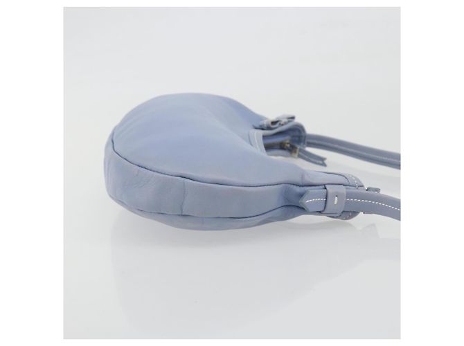 Borsa a tracolla Salvatore Ferragamo Vara Ribbon in pelle blu argento Auth BA14892 Blu chiaro - vista 4