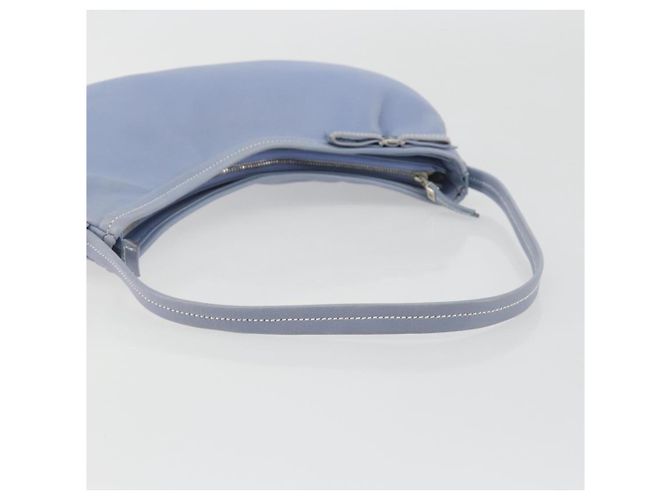 Borsa a tracolla Salvatore Ferragamo Vara Ribbon in pelle blu argento Auth BA14892 Blu chiaro - vista 7