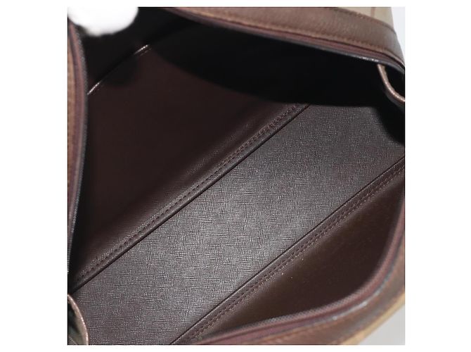 Borsa a mano Burberrys Nova Check Canvas Brown Gold Auth 198681 Marrone D'oro - vista 17